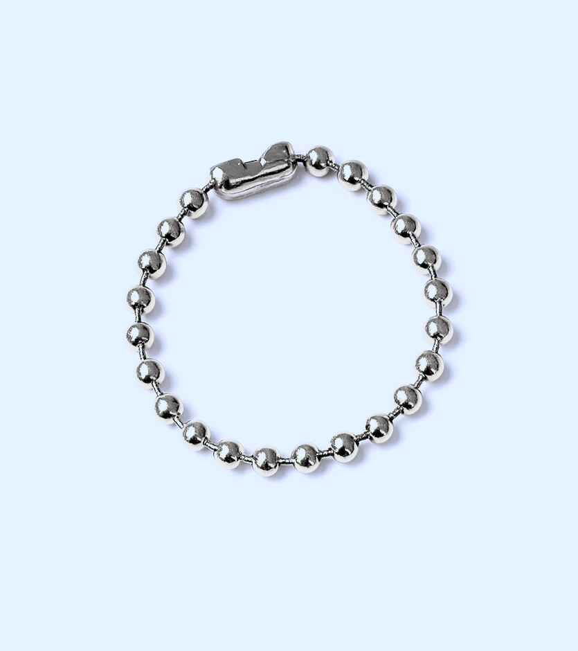 Silver pearl bracelet