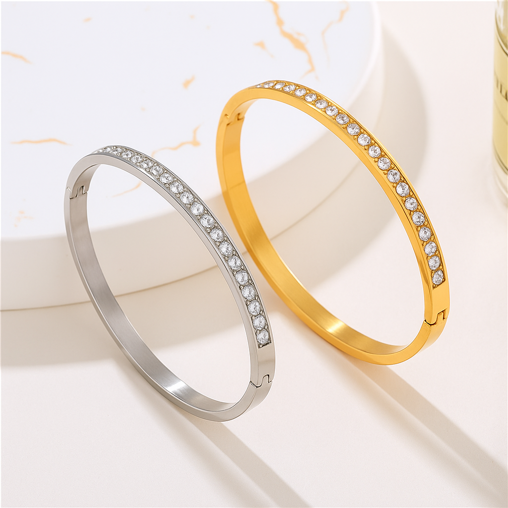 Brilliance Bangle - Steel